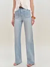 Reformation Alyssa High Rise Wide Leg Long Jeans In Lyra