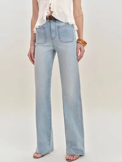 Reformation Alyssa High Rise Wide Leg Long Jeans In Lyra