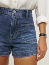 Reformation Alyssa High Rise Jean Shorts In Anguilla