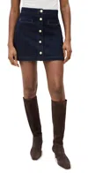 Reformation Amara High Rise Denim Miniskirt Ondine In Ondine