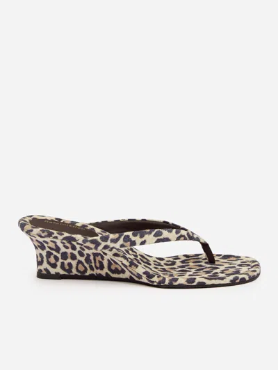 Reformation Amelia Thong Wedge Sandal