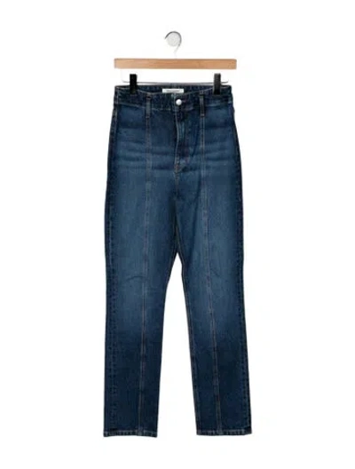 Pre-owned Reformation Amie Straight Leg Jeans In Blue