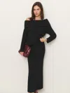 Reformation Amira Sweater Set In Black