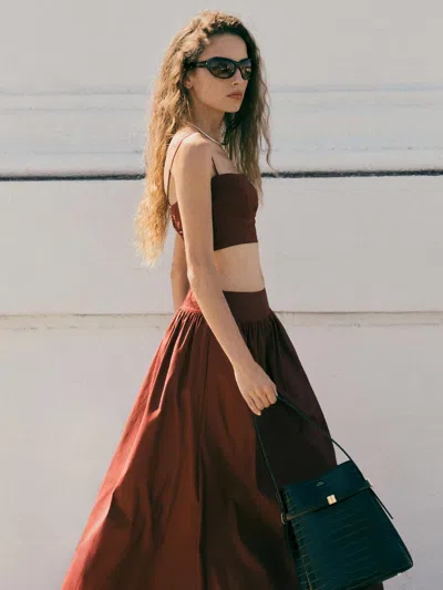 Reformation Amor Two Piece In Burgundy