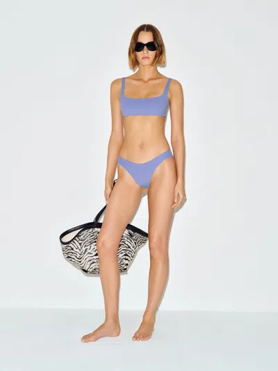 Reformation Amore Bikini Bottom Neptune Blue Xs