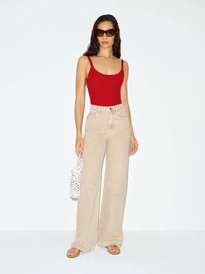 Reformation Amy Bodysuit Red Medium