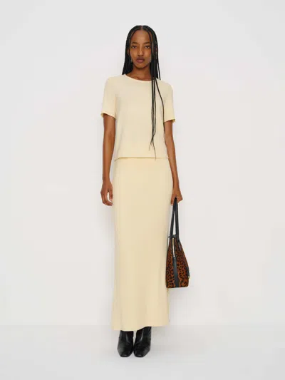 Reformation Amy Knit Two Piece In Yellow