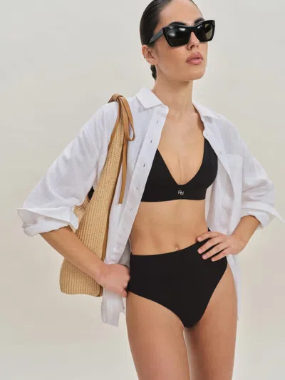 Reformation Ana Bikini Bottom In Black