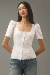 REFORMATION ANABELLA LINEN TOP