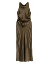 Reformation Casette Silk Midi Dress
