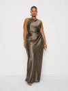 Reformation Anaiis Silk Dress Es In Brown