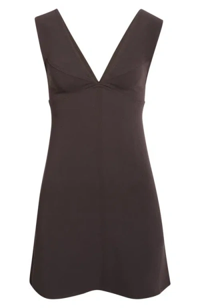 Reformation Anara Plunge Neck Minidress In Multi