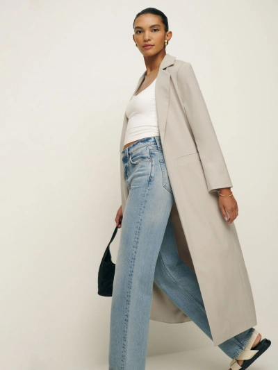 Reformation Anderson Coat In Natural