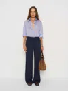 Reformation Andy Oversized Shirt In Blue