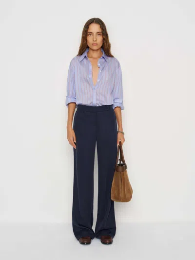 Reformation Andy Oversized Shirt In Blue