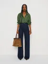 Reformation Andy Oversized Shirt In Blue