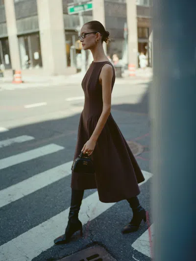 Reformation Anelis Dress In Brown