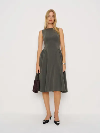 Reformation Anelis Dress In Gray