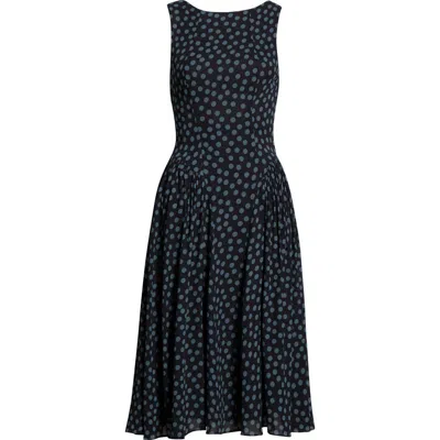 REFORMATION REFORMATION ANELIS POLKA DOT DROP WAIST MIDI DRESS
