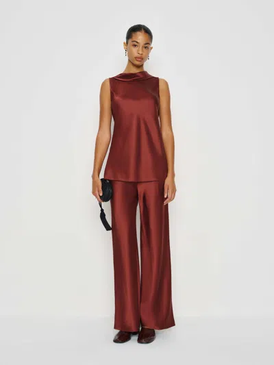 Reformation Angela Silk Two Piece In Multi