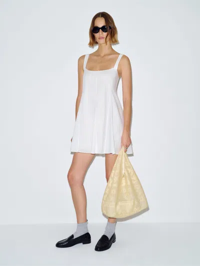 Reformation Anjou Dress Ivory Xl In White