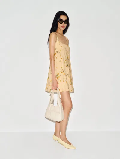 Reformation Anjou Dress Yellow Xl