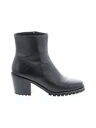 Pre-owned Reformation Ankle Boots In Black