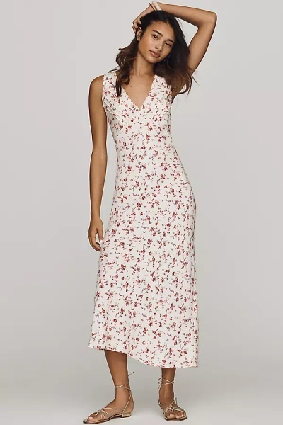 Reformation Anna-claire Midi Dress In Multi