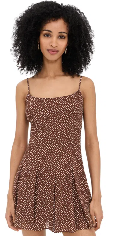 Reformation Annelise Dress Choco Dot