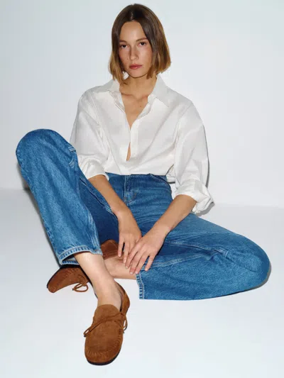 Reformation Annette Moccasin Brown 10.5