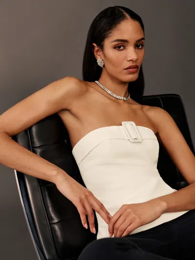 Reformation Aradia Top In Fior Di Latte