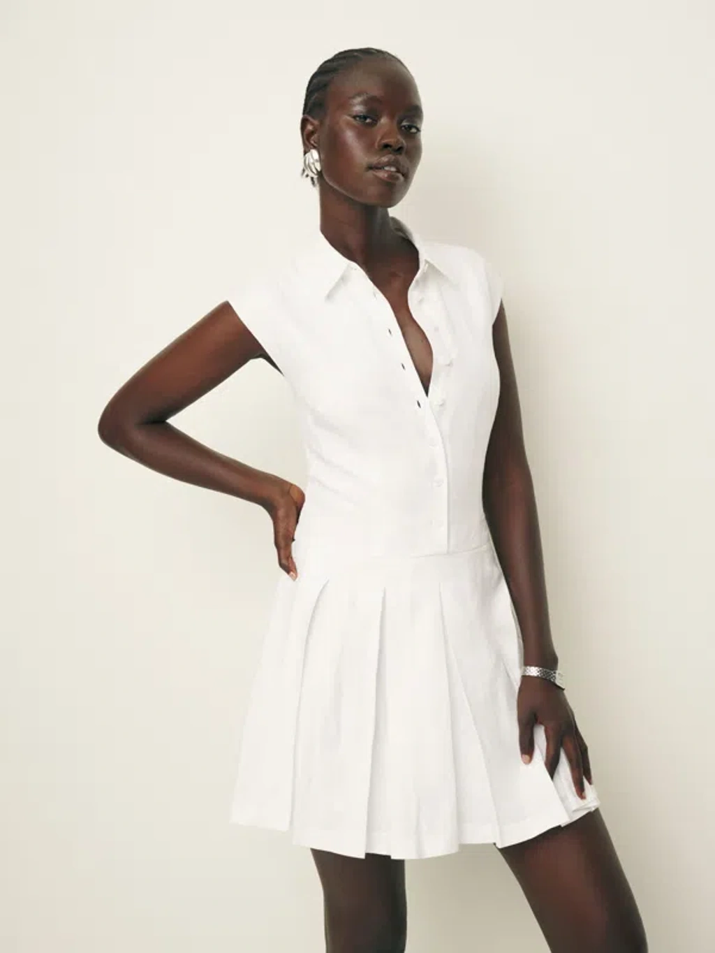 Loeb Denim Reformation Jeans Dress Reformation Arella Linen Dress In White  ModeSens