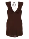 Reformation Arni Dress In Brown