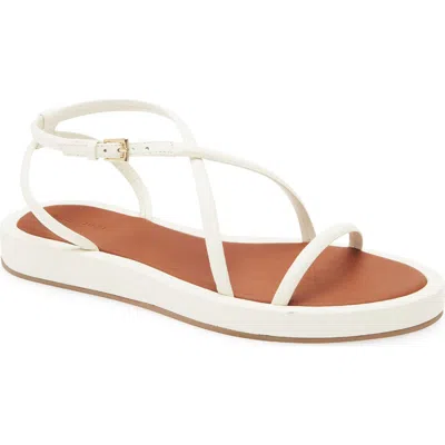 Reformation Arni Flatform Sandal In White