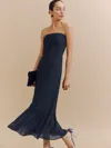 Reformation Arta Dress In Navy