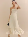 Reformation Arta Dress In Salt And Pepper