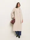 Reformation Asher Coat In Cream