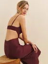 Reformation Asher Linen Dress In Chianti
