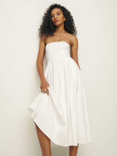 Reformation Astoria Dress In White