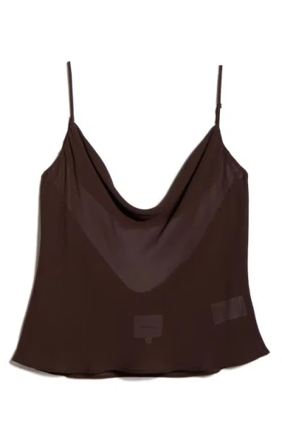 Reformation Astra Cowl Neck Camisole In Brown