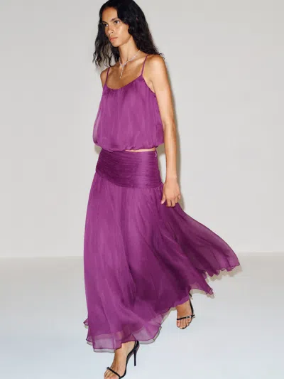 Reformation Astrid Two Piece Purple 0
