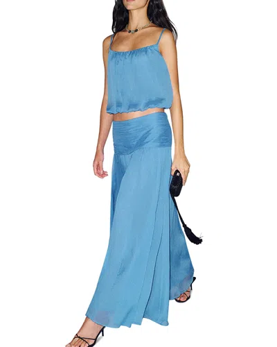 Reformation Astrid Two Piece Top And Skirt Set In Blue