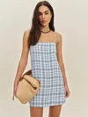 Reformation Aubree Dress In Bleu