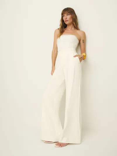 Reformation Auggie Pant In Ivory