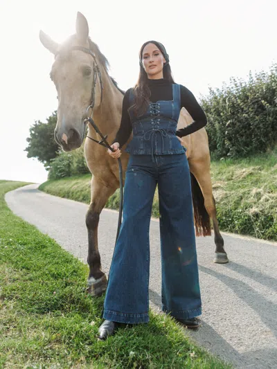 Reformation Austin Ultra High Rise Wide Leg Jeans In Elwood
