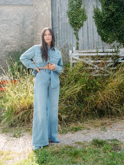 Reformation Austin Ultra High Rise Wide Leg Jeans In Sanders