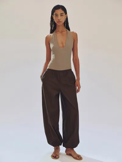 Reformation Aven Pant Brown Xs
