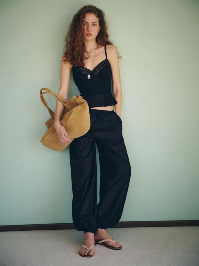 Reformation Aven Short Pant Black Sp In Blue