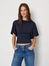 Reformation Avery Knit Top In Blue