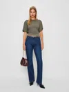 Reformation Avery Knit Top In Green